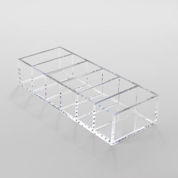 Clear Acrylic Makeup Powder Puff Organizer with 6 Slots