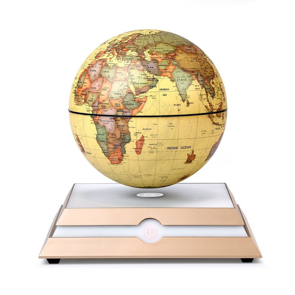 Magnetic Floating Rotating Globe Anti-Gravity Levitating Globe World Map with Star Constellation Dis