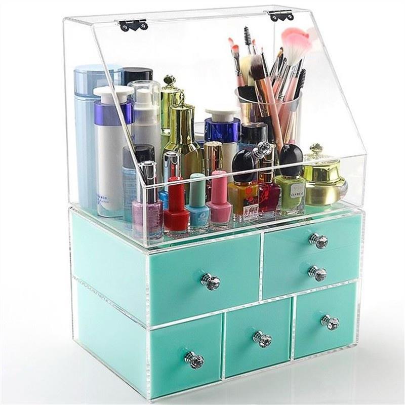 Factory Direct Plastics Storage Boxes Acrylic Makeup Organizers Cosmetic Storage Clear Makeup Storage Organizer