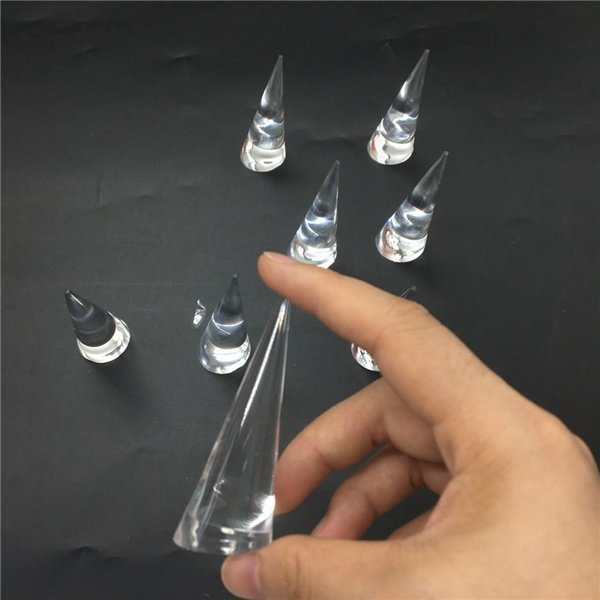 Cone Shape Acrylic Jewelry Ring Display Holder