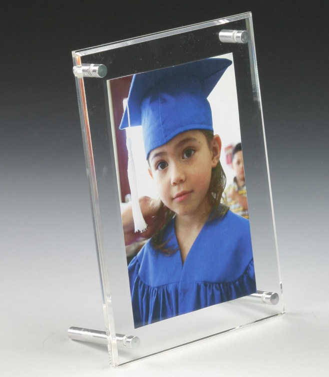 Clear Sex Lucite Acrylic Photo Frame