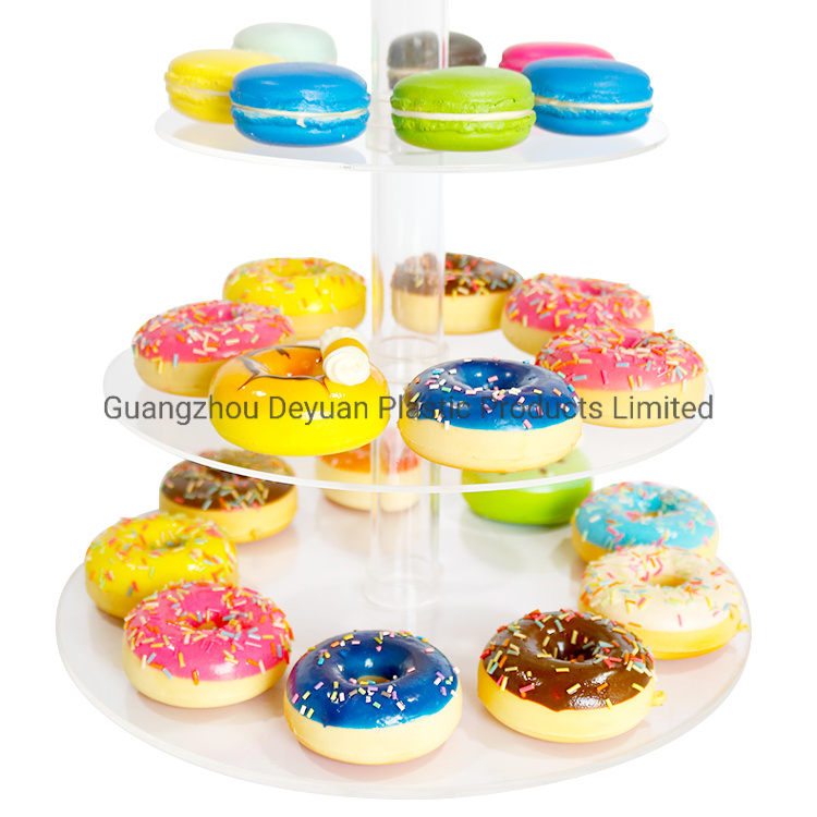 Acrylic Cupcake Stand 4 Tiers Dessert Stand for Party