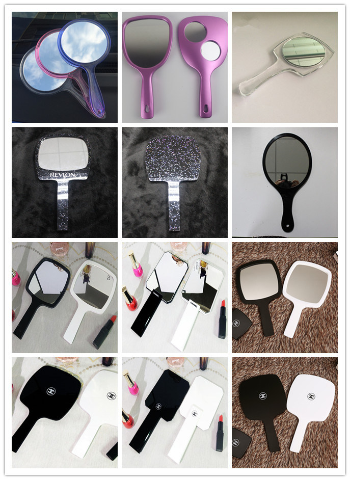 Handheld Makeup Mirror with Acrylic Frame