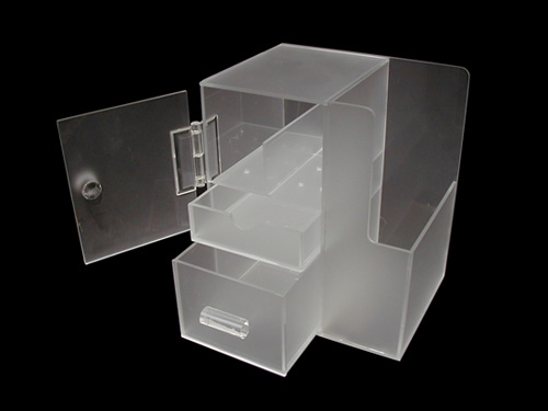 Frost acrylic cabinet with two