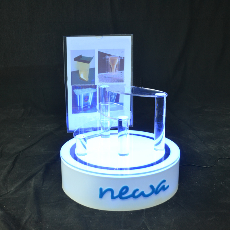 Customized Rotating Skin Care Acrylic Display Stand
