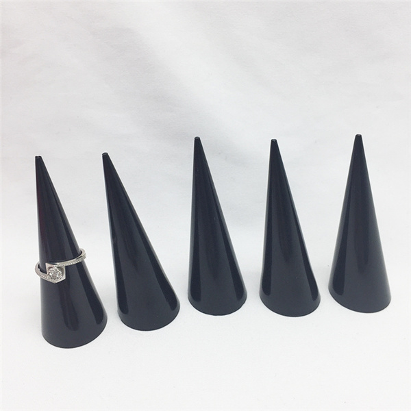 Cone Shape Acrylic Jewelry Ring Display Holder