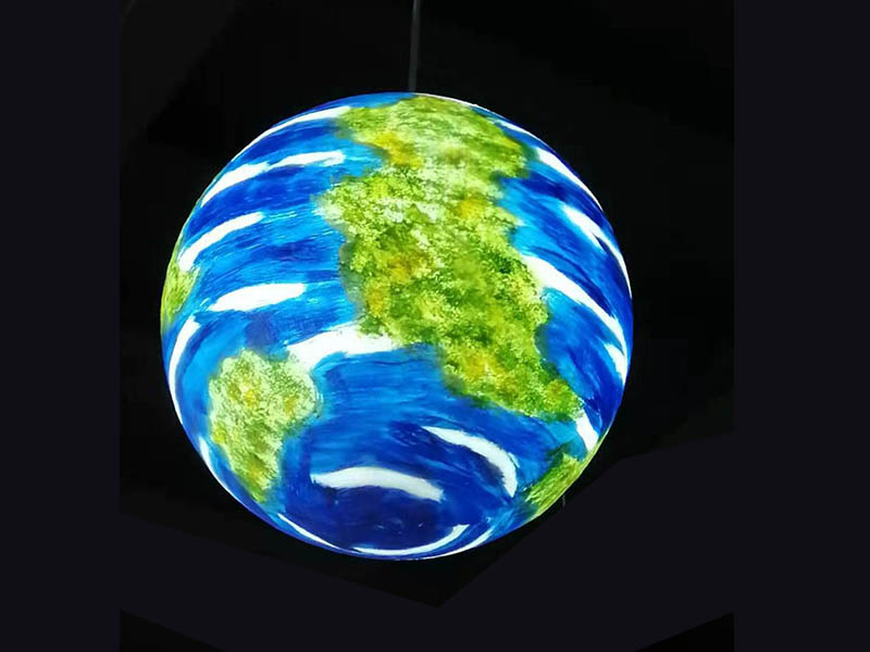 Earth shape pc big ball decoration lamp factory cu display