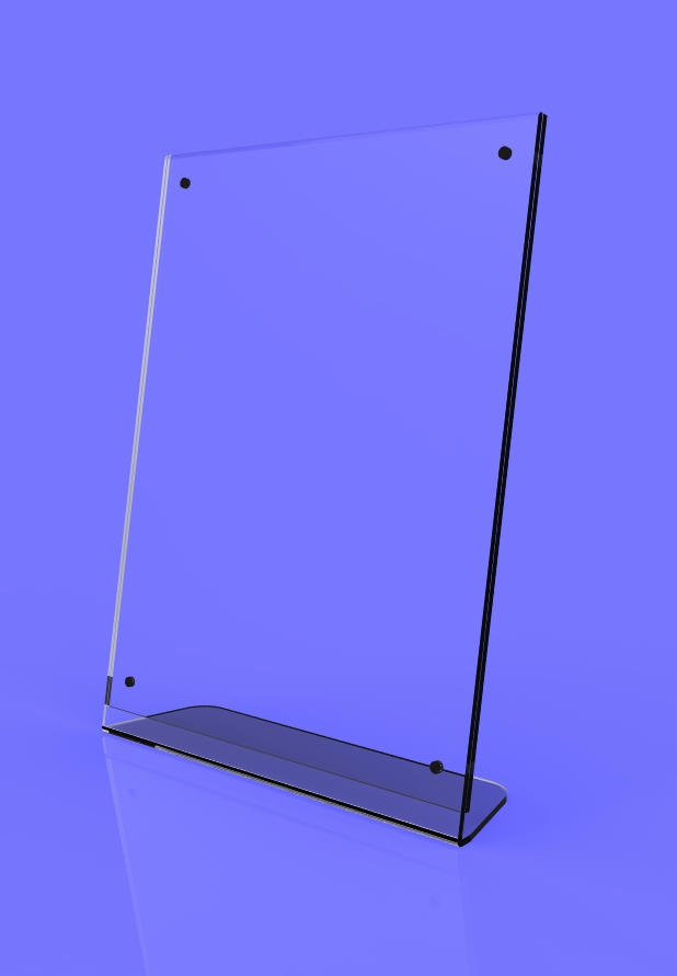 A4 acrylic menu holder