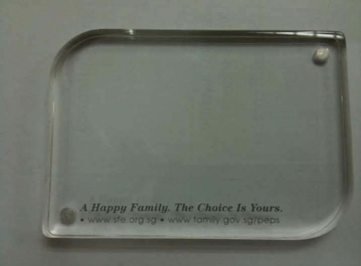 Customize Ad-139 Magnetic Clear Acrylic Photo Frame