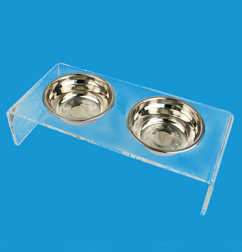 Easy Cleaning Clear Acrylic Dog Feeder