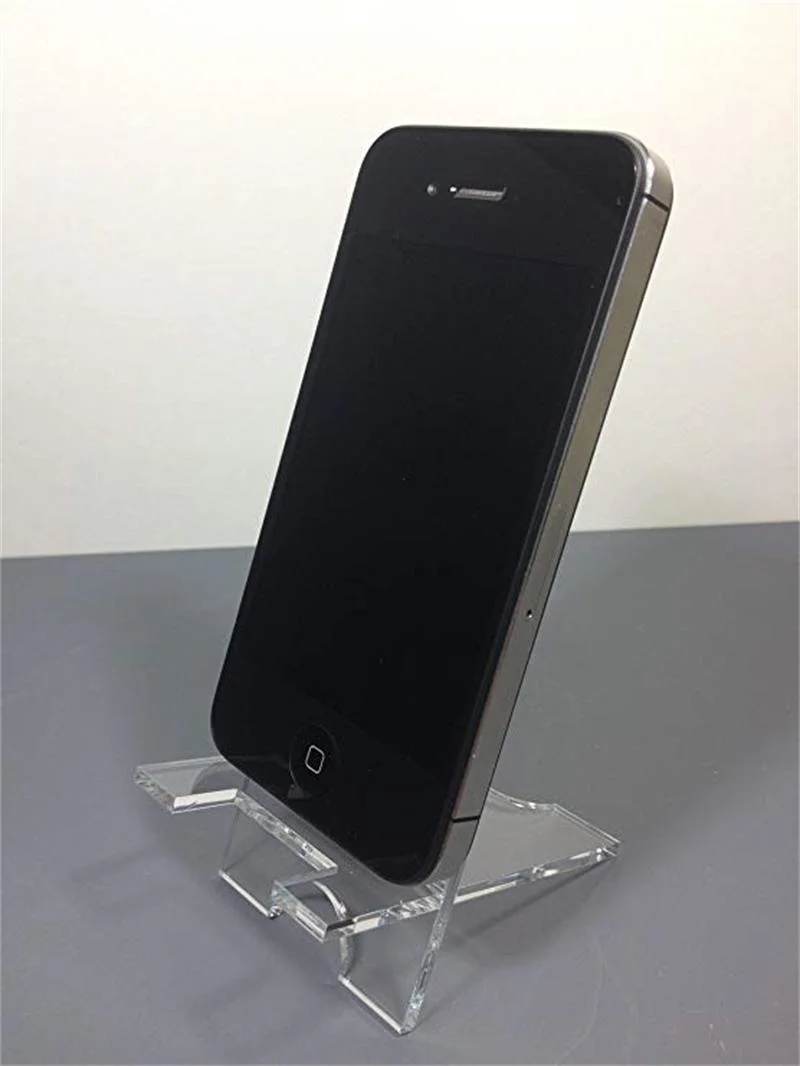 Custom Clear Acrylic Cell Phone Display Holder Stands Mobile Book Craft Laptop Display