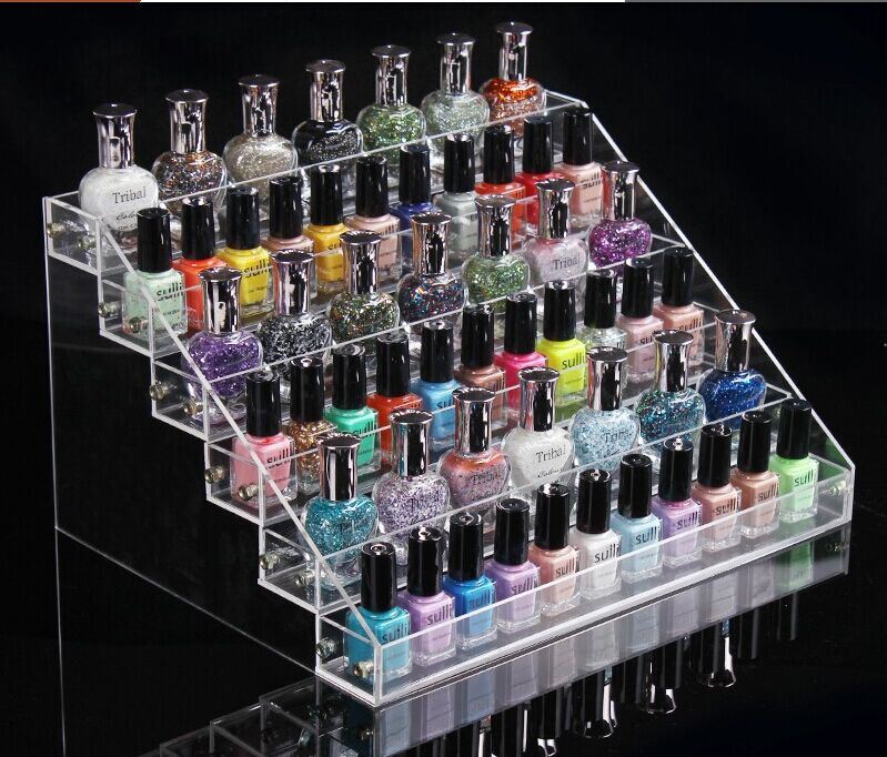 Acrylic Nail Polish Table Rack Cosmetic Organizer Display