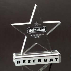 Customize Ad-190 Clear Champion Trophy Laser Engraved Star Shape Acrylic Sport Award