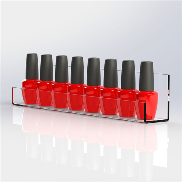 Exhibition Wall Mount Nail Polish Acrylic Step Display Cosmetic Bottle Display