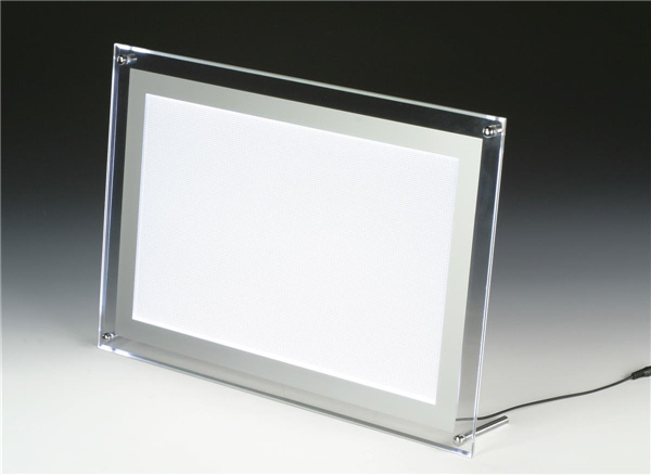 Promotion Gift Acrylic Illuminated LED Picture Frame/Plastic PMMA Poster Photo Frame