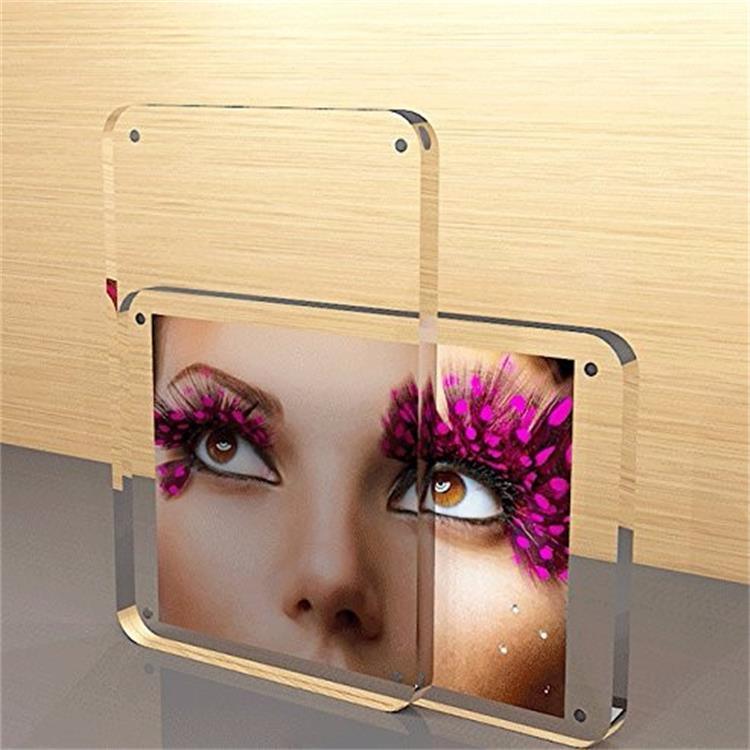 Wholesale Custom 5X7 Acrylic Deep Sublimation Antique Wedding Baby Double Magnetic Picture Photo Frame