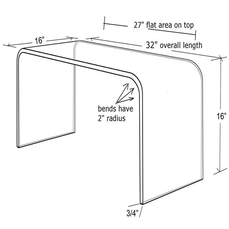 Wholesale Clear Acrylic Computer Display Media Laptop Printer TV Screen Acrylic Computer Stand