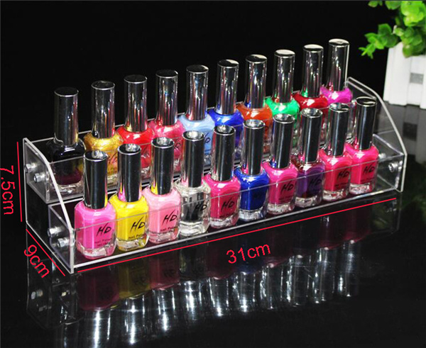 Acrylic Nail Polish Table Rack Cosmetic Organizer Display