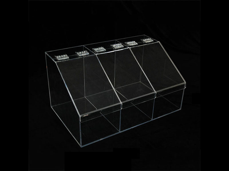 Three grid one acrylic candy box factory wholesale display