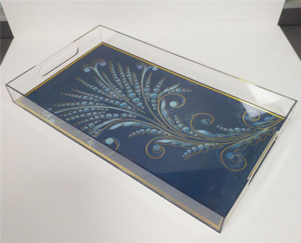 Custom Acrylic Pastry Tray Lucite Serving Tray Acrylic Tray