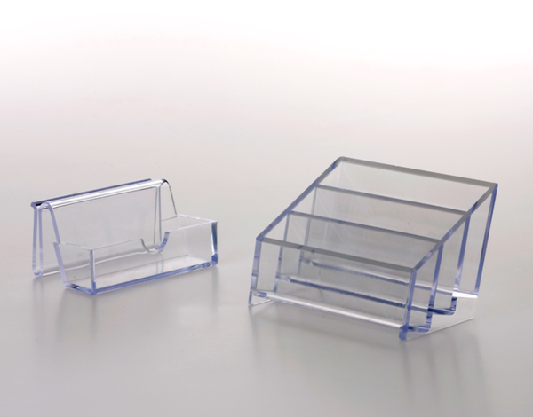 Single Slot Acrylic Plastic Business Card Holder