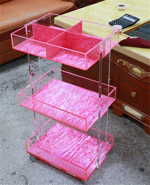 Plastic Waterproof Makeup Organizer Cosmetics Storage Box Bathroom Display Rack