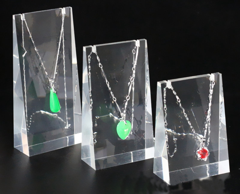 Acrylic Block Necklace Display Rack