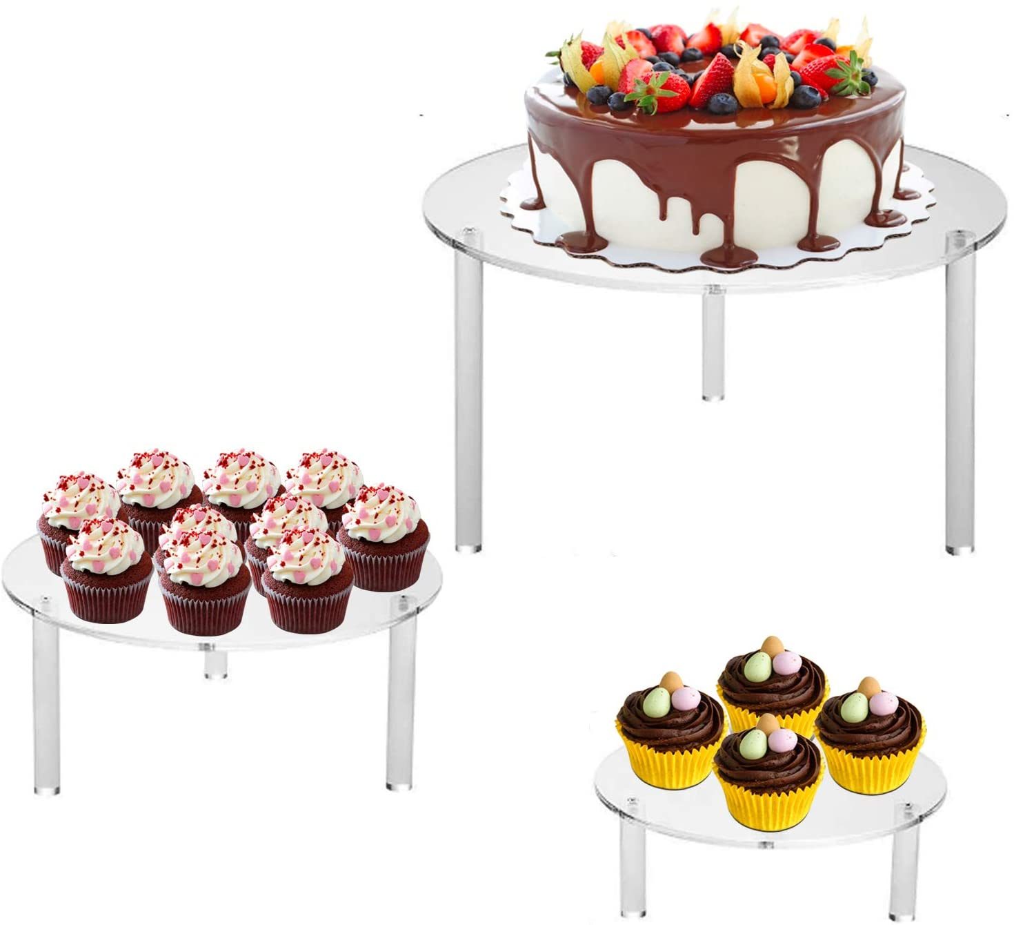 Acrylic Cake Stands for Cupcake Dessert Cake Pizza Cake Holder