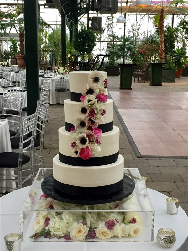 Crystal Acrylic Wedding Cake Display Tray Box