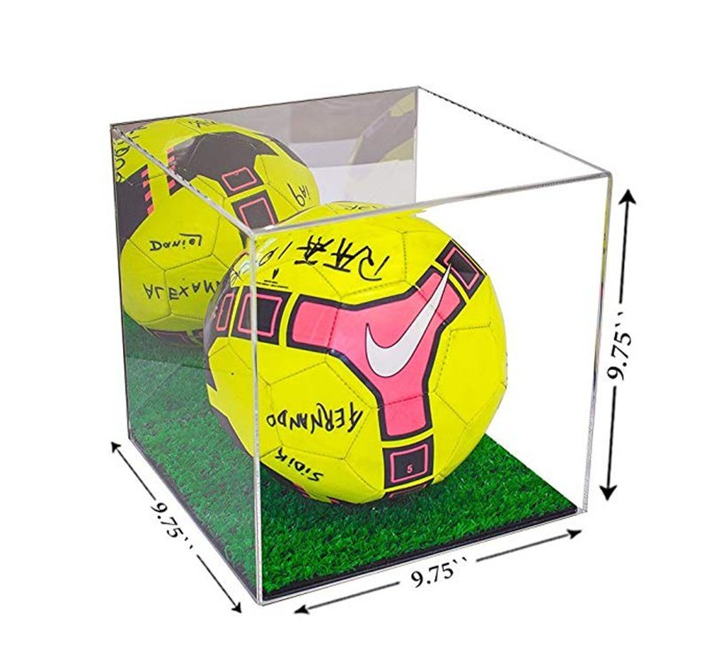 Custom Made Acrylic Soccer Ball Display Case Display Clear Acrylic Soccer Ball Display Case