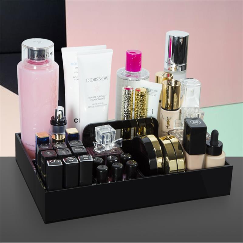 Acrylic display cosmetic organizer CLAM-03