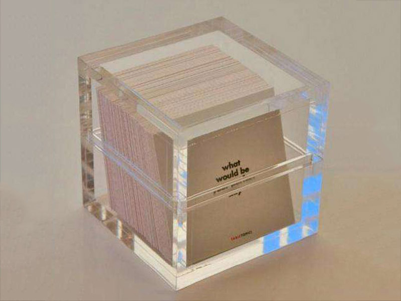 Oslo transparent acrylic business card box order display