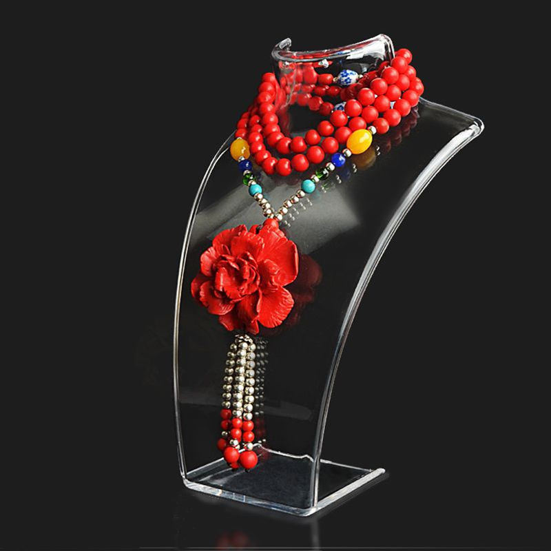 Acrylic Mannequin Necklace Jewelry Pendant Display Stand