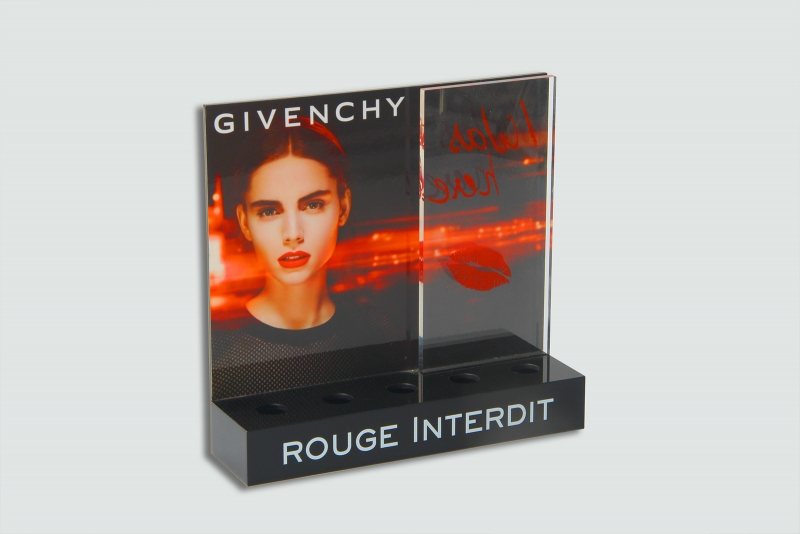 Acrylic makeup display stand