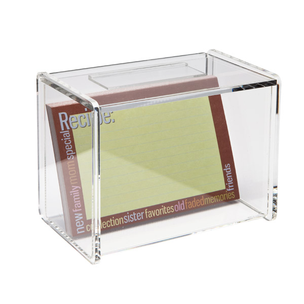 Clear luxury acrylic box with a