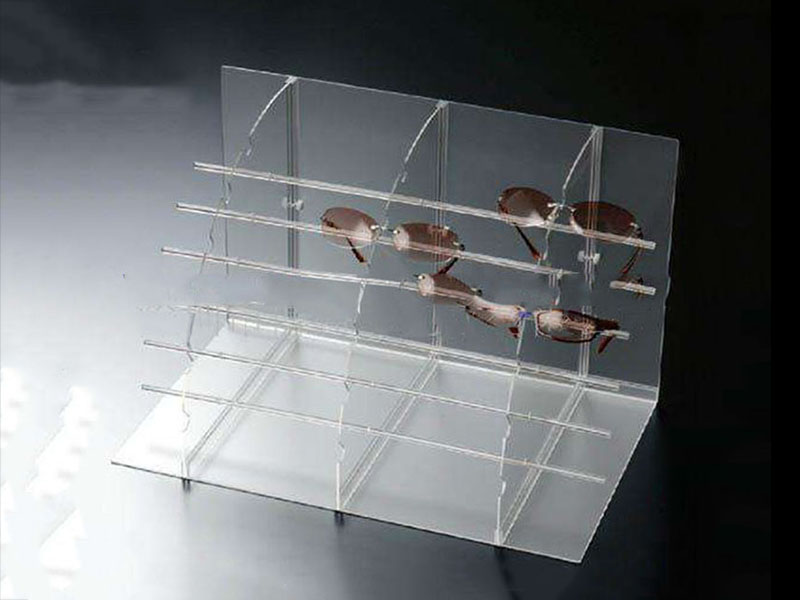 Transparent acrylic glasses display rack display