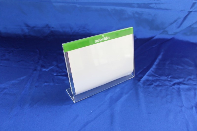 Customize Clear Desktop Plexiglass Acrylic Menu Stand