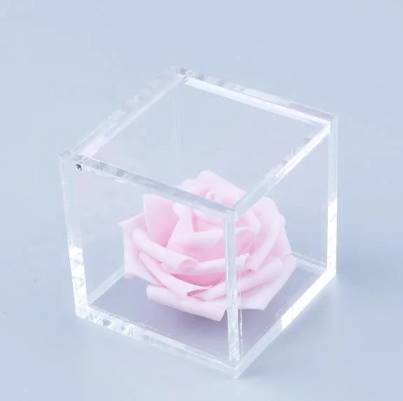 Small Square Acrylic Box with Lid