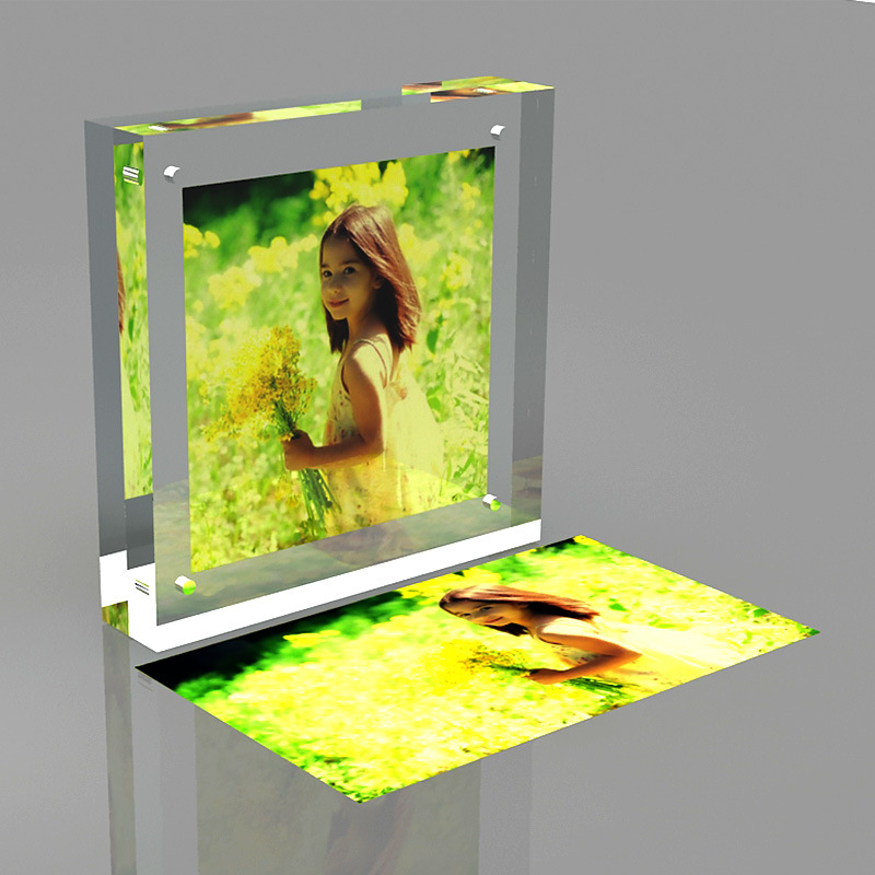 New Style Acrylic Photofunia/Photo Frame, Acrylic Magnetic Photo Frame