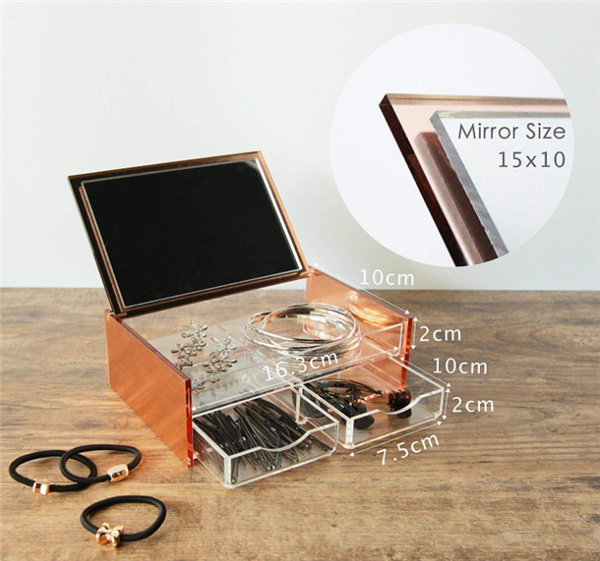 Acrylic Plastic Jewellery Display Box, Cosmetic Storage Box