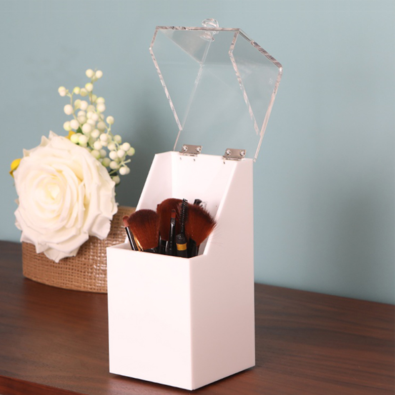 Acrylic display cosmetic organizer CLAM-08