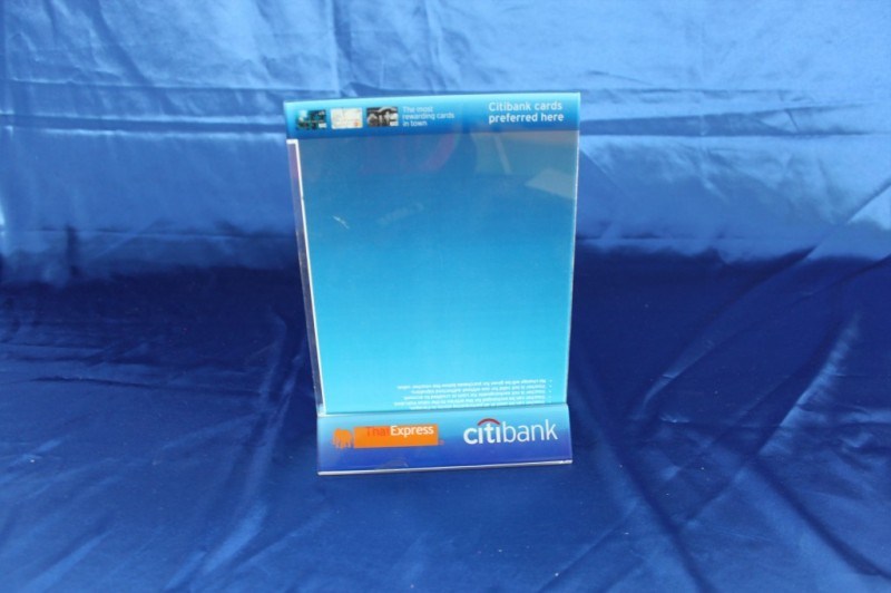 Customize Clear Desktop Acrylic Display Menu Holder