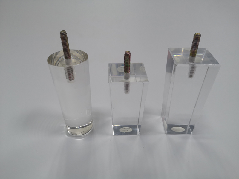 Customized Transparent Acrylic Furniture Fittings Legs