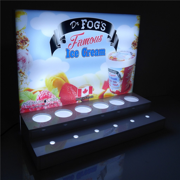 LED Lighting Eliquid Display Acrylic E-Cigarette Display