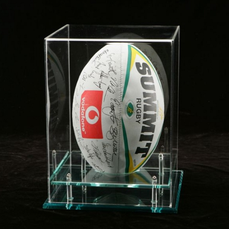 Acrylic clear display box for football CLAB-12