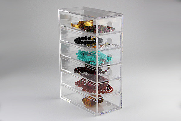 high Transparent Acrylic Jewelry Cosmetic Display Box