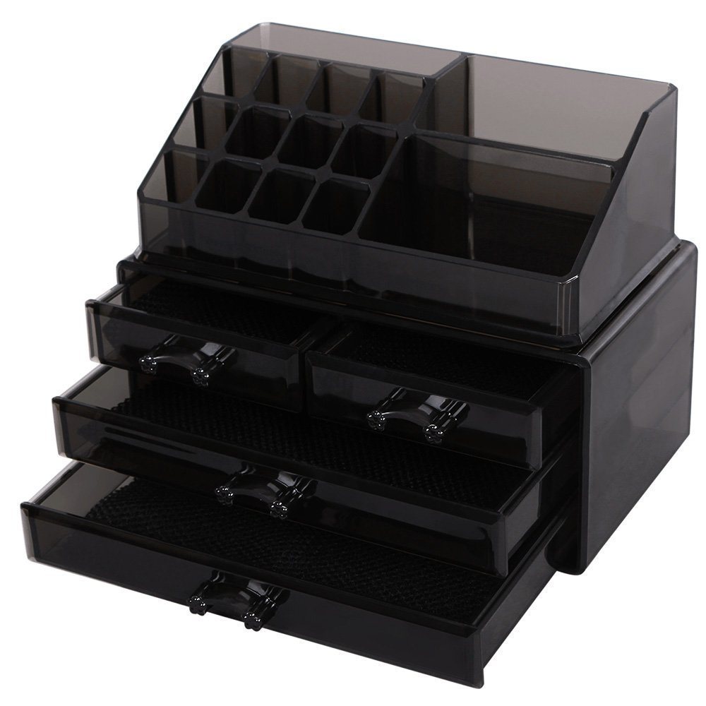 Tawny Acrylic Cosmetic Makeup Organizer Drawers