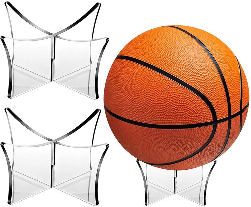 Basketball Stand Holder Football Stand Acrylic Ball Display Stand Clear Basketball Football Soccer S