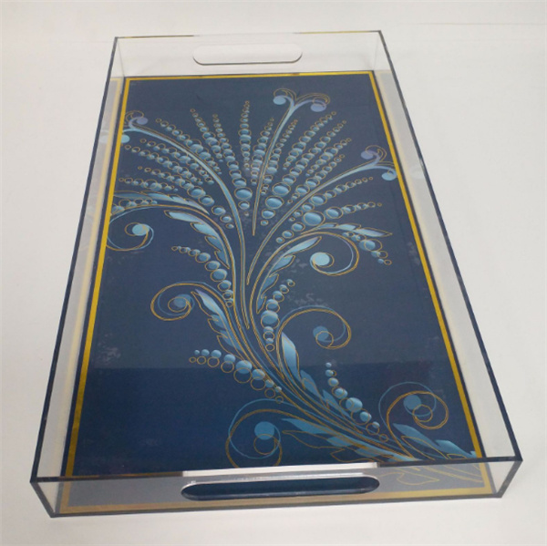 Custom Acrylic Pastry Tray Lucite Serving Tray Acrylic Tray