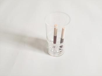 Custom Transparent Acrylic Round Eye Shadow Brush Pot